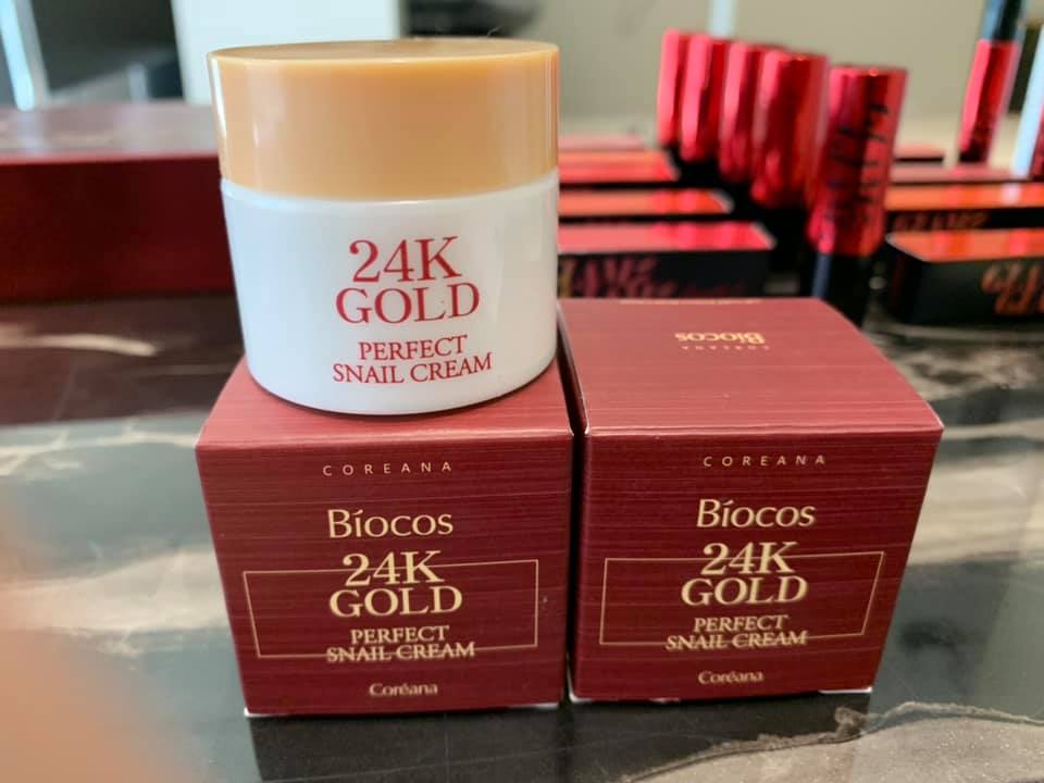 BIOCOS,Biocos By Coreana,Biocos By Coreana รีวิว,BIOCOS 24K Gold Perfect Snail Cream,BIOCOS 24K Gold Perfect Snail Cream รีวิว,BIOCOS 24K Gold Perfect Snail Cream ราคา,ครีมหอยทากผสมทอง,